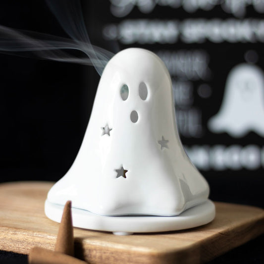 Ghost Tealight & Incense Cone Holder