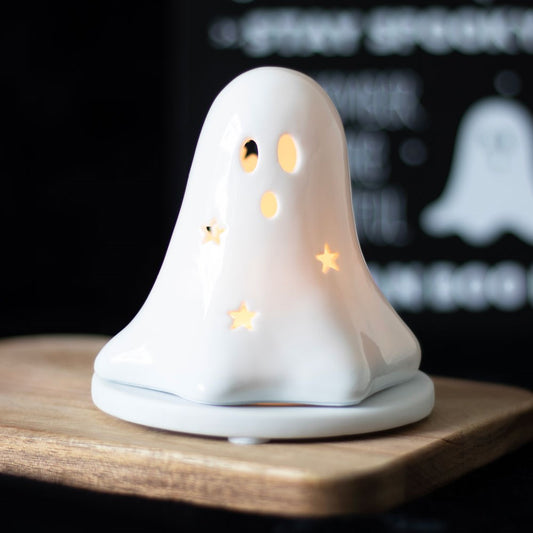 Ghost Tealight & Incense Cone Holder