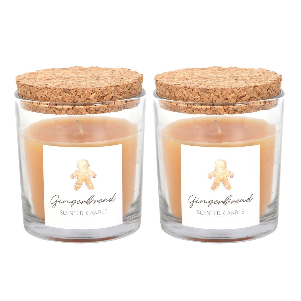Set of 2 Gingerbread Candles