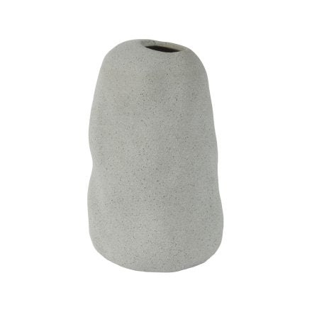 Tall Grey Organic Textured Stoneware Vase