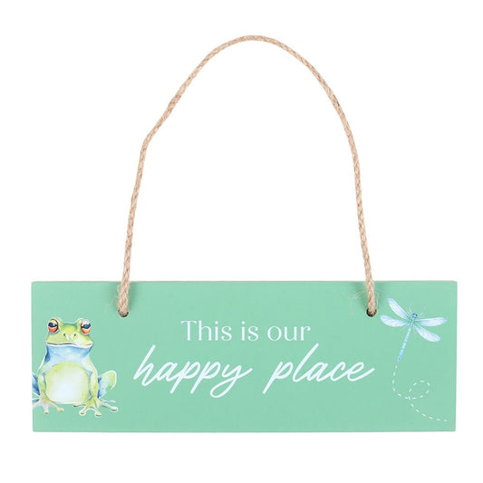 This Is Our Happy Place Hanging Sign