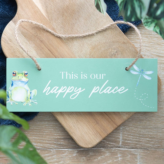 This Is Our Happy Place Hanging Sign