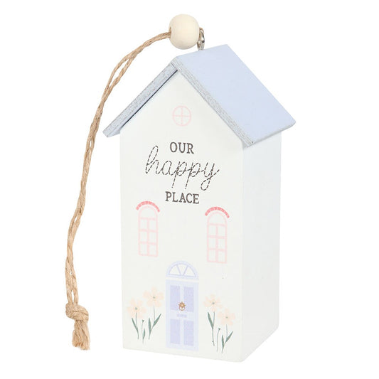 Our Happy Place Wooden House Hanger