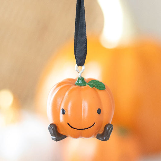 Smiling Pumpkin Hanging Ornament