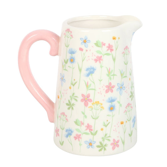 PRE-ORDER Floral Print Ceramic Flower Jug