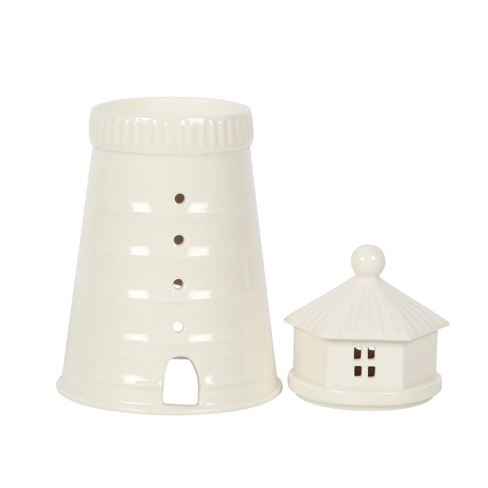 White Lighthouse Wax Melter -  Picture Perfect Interiors