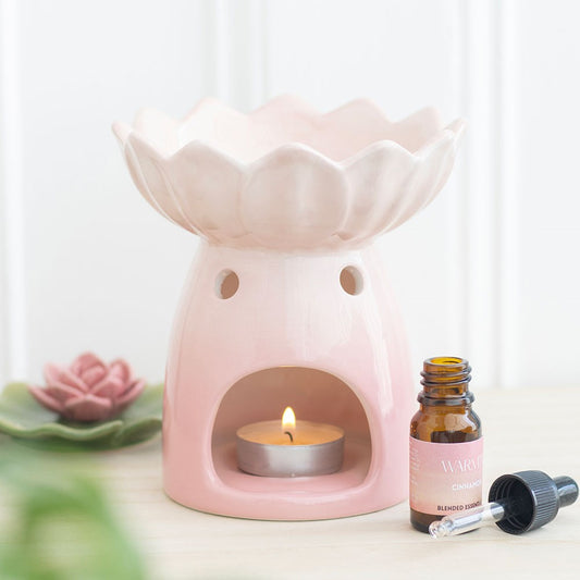 PRE-ORDER Pink Water Lily Oil Burner & Wax Warmer