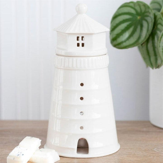 White Lighthouse Wax Melter -  Picture Perfect Interiors