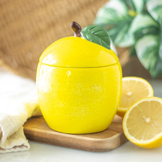 Lemon Shaped Scented Candle Jar