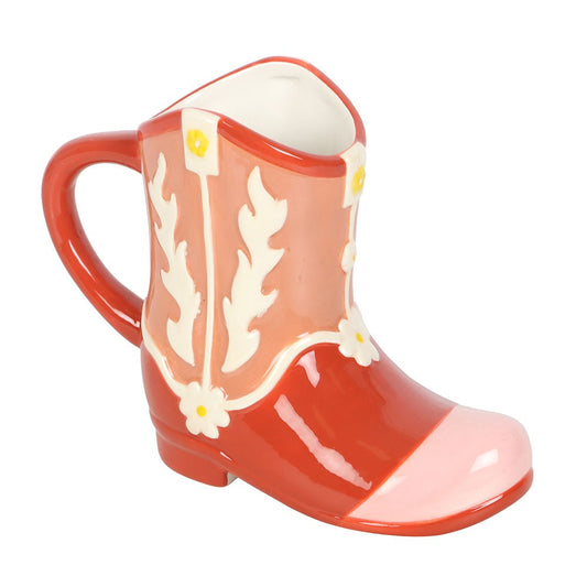 PRE-ORDER Pink Cowboy Boot Shaped Mug