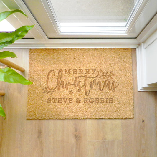Personalised Christmas Indoor Doormat