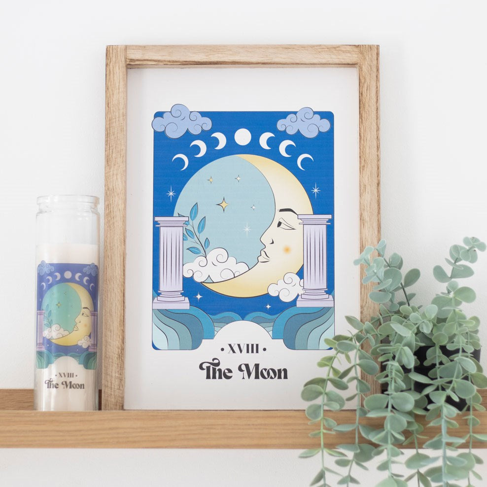 The Moon Celestial Framed Wall Print