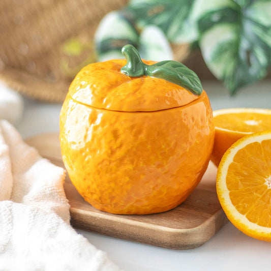 Orange Shaped Scented Candle Jar