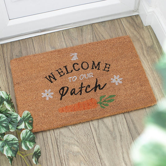 Welcome To Our Patch Natural Doormat