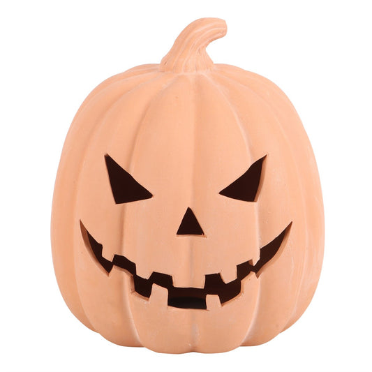 Medium Terracotta Pumpkin Ornament