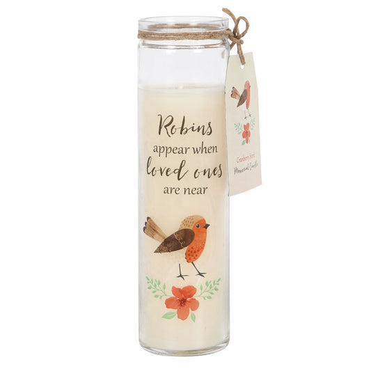 Robins Appear Cranberry Scented Memorial Candle