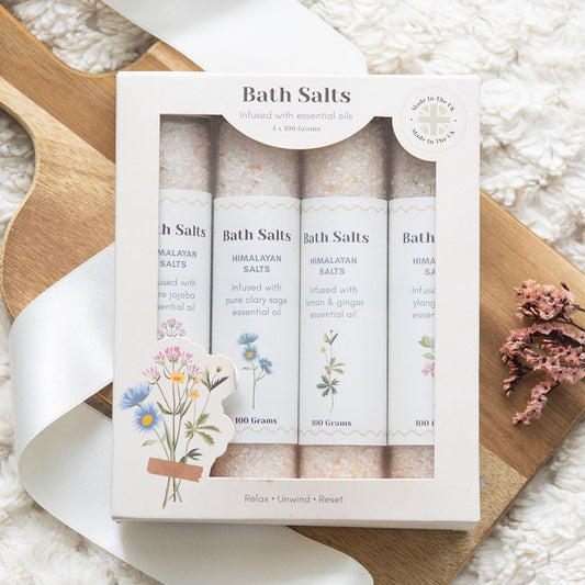 PRE-ORDER Floral Bath Salt Gift Set