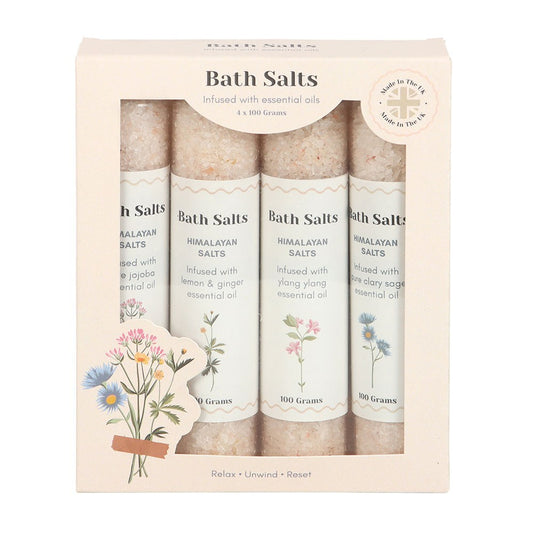 PRE-ORDER Floral Bath Salt Gift Set