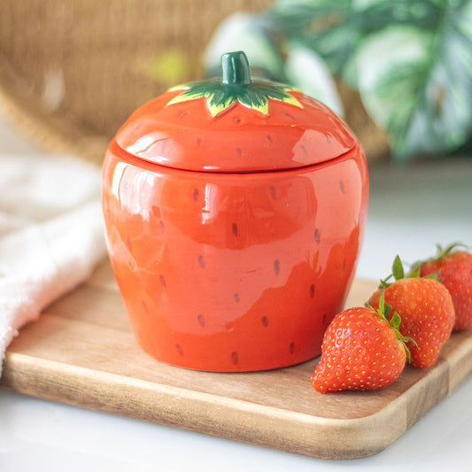 PRE-ORDER Strawberry Shaped Scented Candle Jar