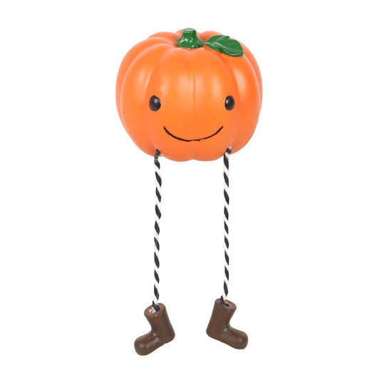 Smiling Pumpkin Shelf Sitting Ornament