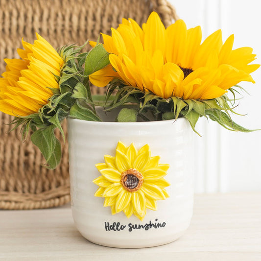 Hello Sunshine Planter with 3D Sunflower