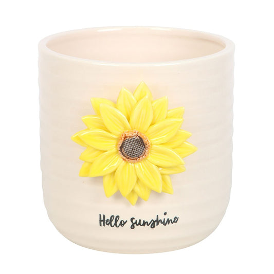 PRE-ORDER Hello Sunshine Planter with 3D Sunflower