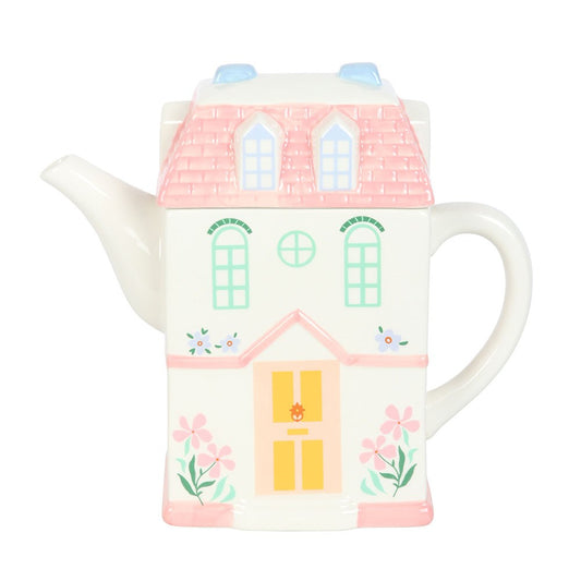 PRE-ORDER Pastel House Shaped Teapot