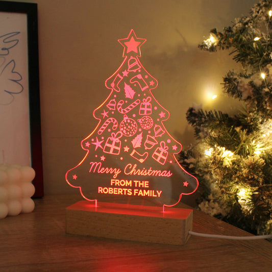 Personalised Christmas Tree LED Light