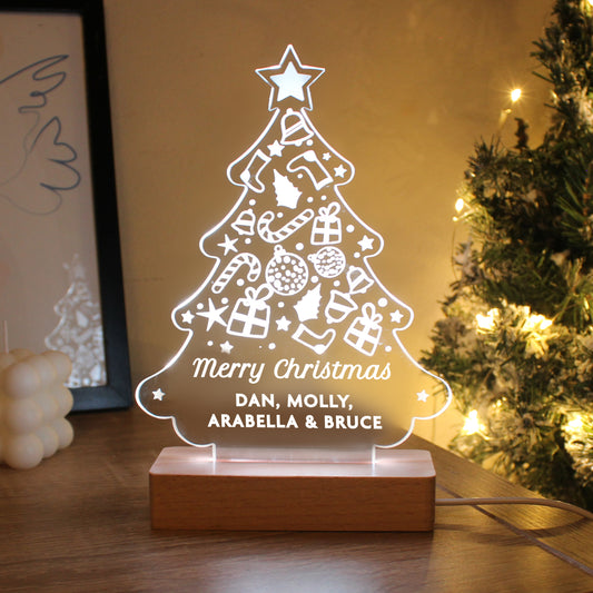 Personalised Christmas Tree LED Light