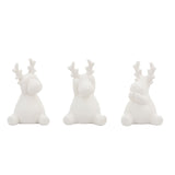 White LED Reindeer Set of 3