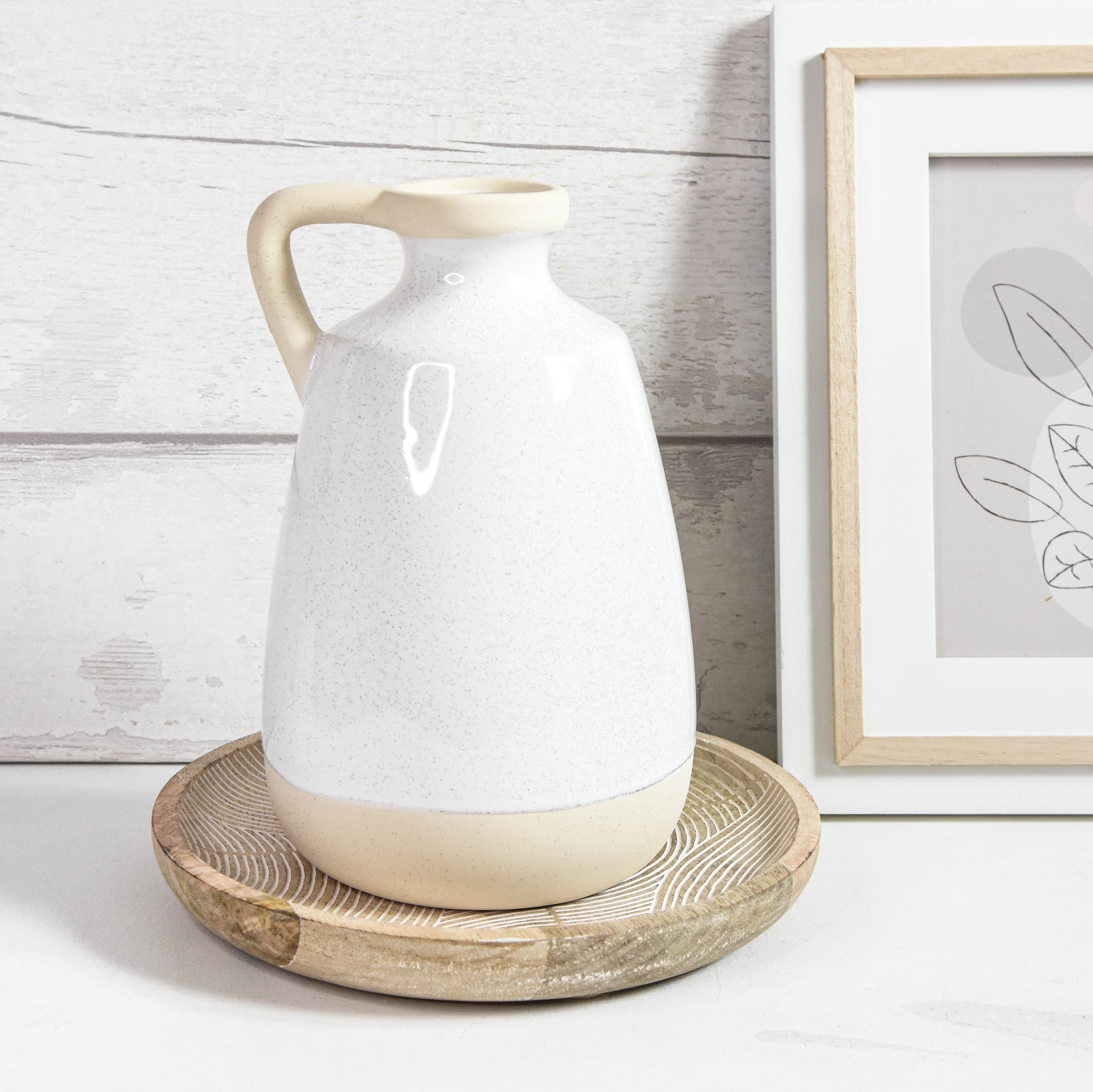 Speckled Vase with Handle