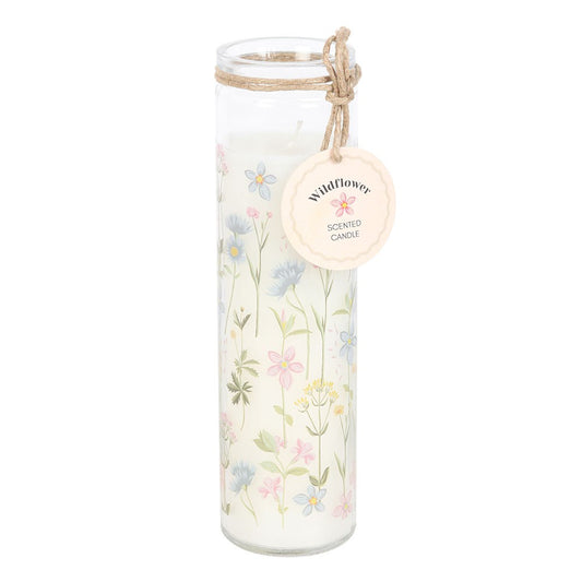 Floral Print Wildflower Scented Tube Candle