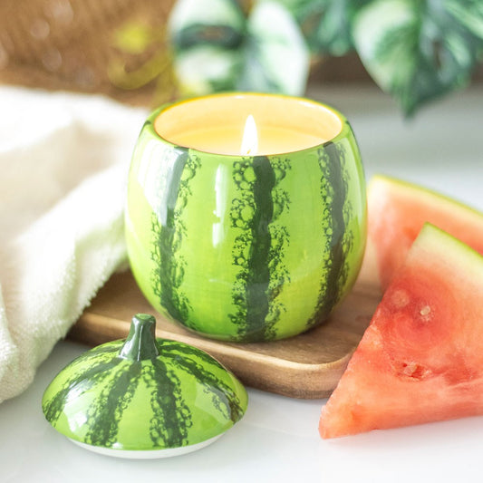 Watermelon Shaped Scented Candle Jar