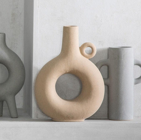 Soren Vase Oatmeal -  Picture Perfect Interiors