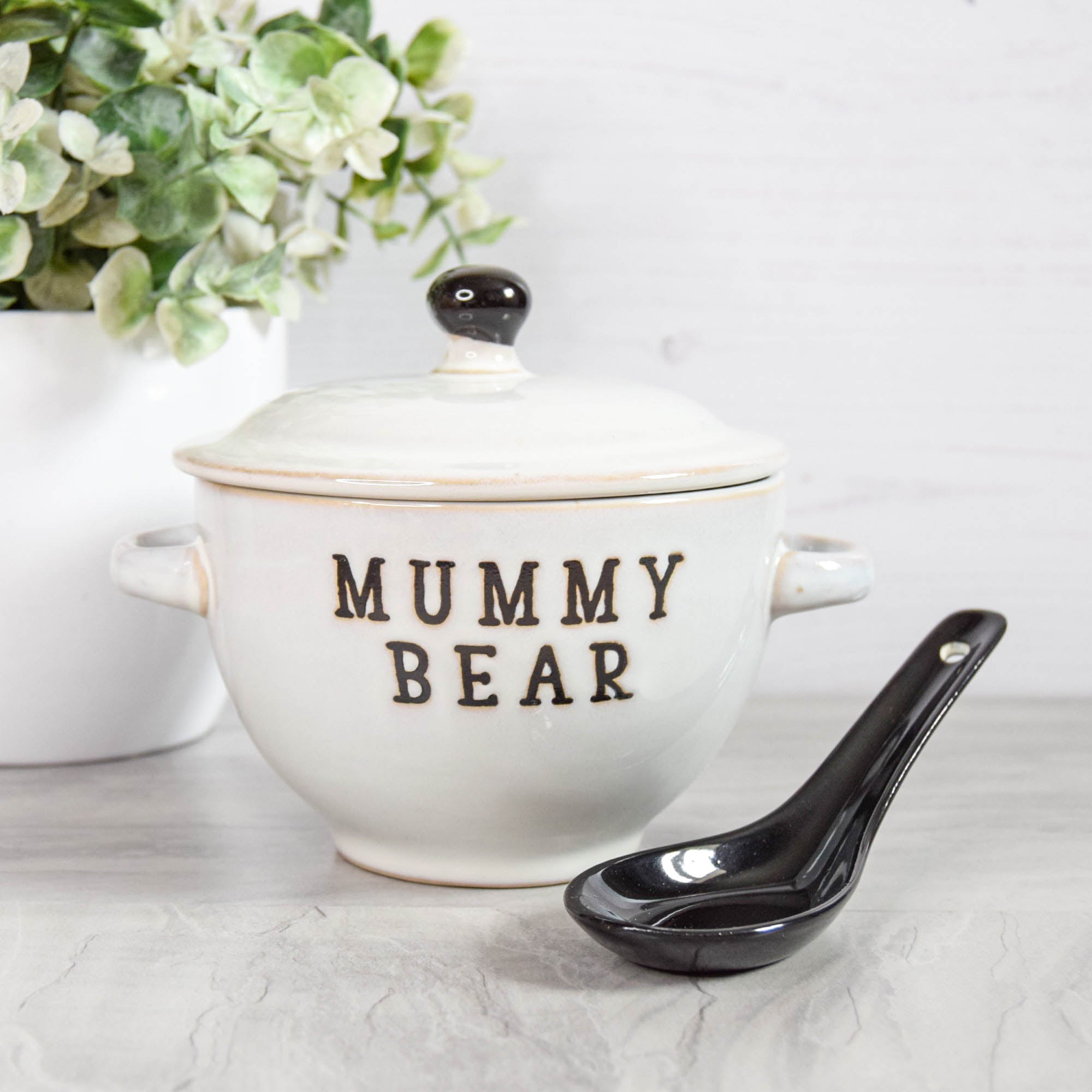 Mummy Bear Bowl and Spoon
