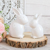 White Ceramic Bunny -  Picture Perfect Interiors