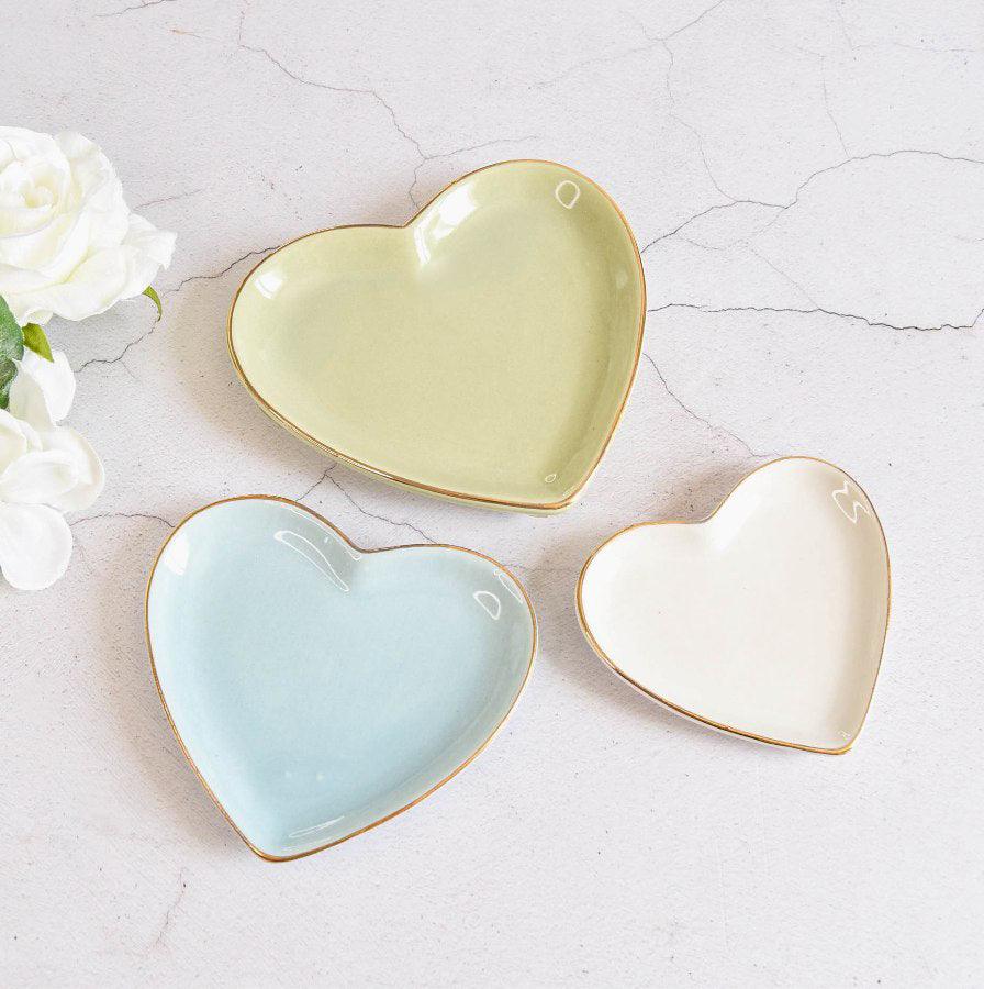 Heart Trinket Trays Set of 3 -  Picture Perfect Interiors