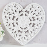 Love Heart Carved Wall Plaque
