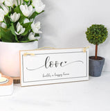 Love Builds A Happy Home Rustic Sign -  Picture Perfect Interiors