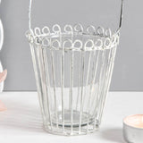 Vintage White Wire Tealight Holder -  Picture Perfect Interiors