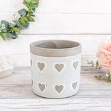 Grey Hearts Plant Pot -  Picture Perfect Interiors