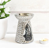 Silver Dimpled Wax Melter -  Picture Perfect Interiors