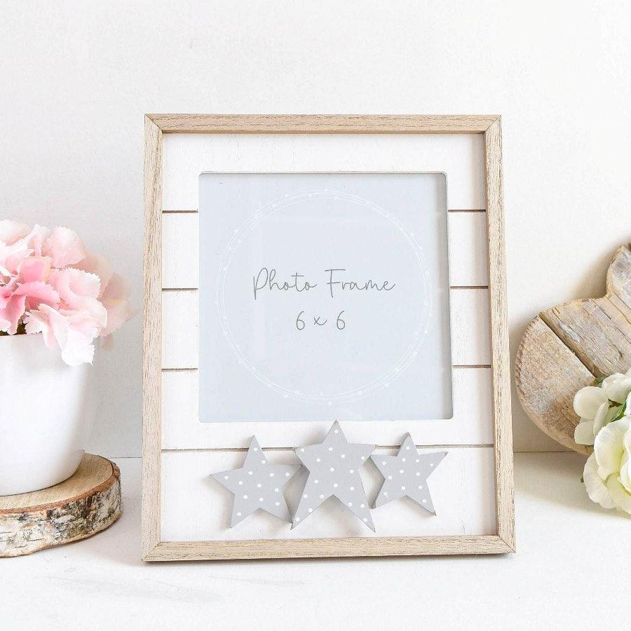 Stars Slatted Photo Frame -  Picture Perfect Interiors