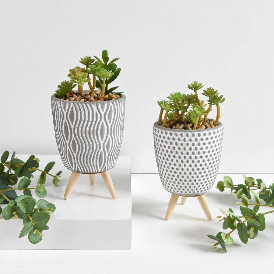 Faux Succulent Scandi Planter Pot -  Picture Perfect Interiors