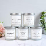 Sweet Water Decor White Jar Candle - Relaxation -  Picture Perfect Interiors