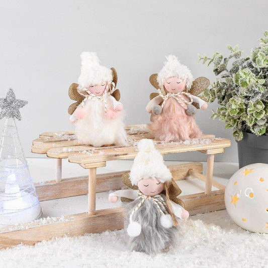 Pastel Shimmer Standing Angel -  Picture Perfect Interiors