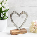 Hammered Heart on Plinth -  Picture Perfect Interiors