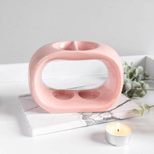 Oval Double Tealight Ceramic Burner -  Picture Perfect Interiors
