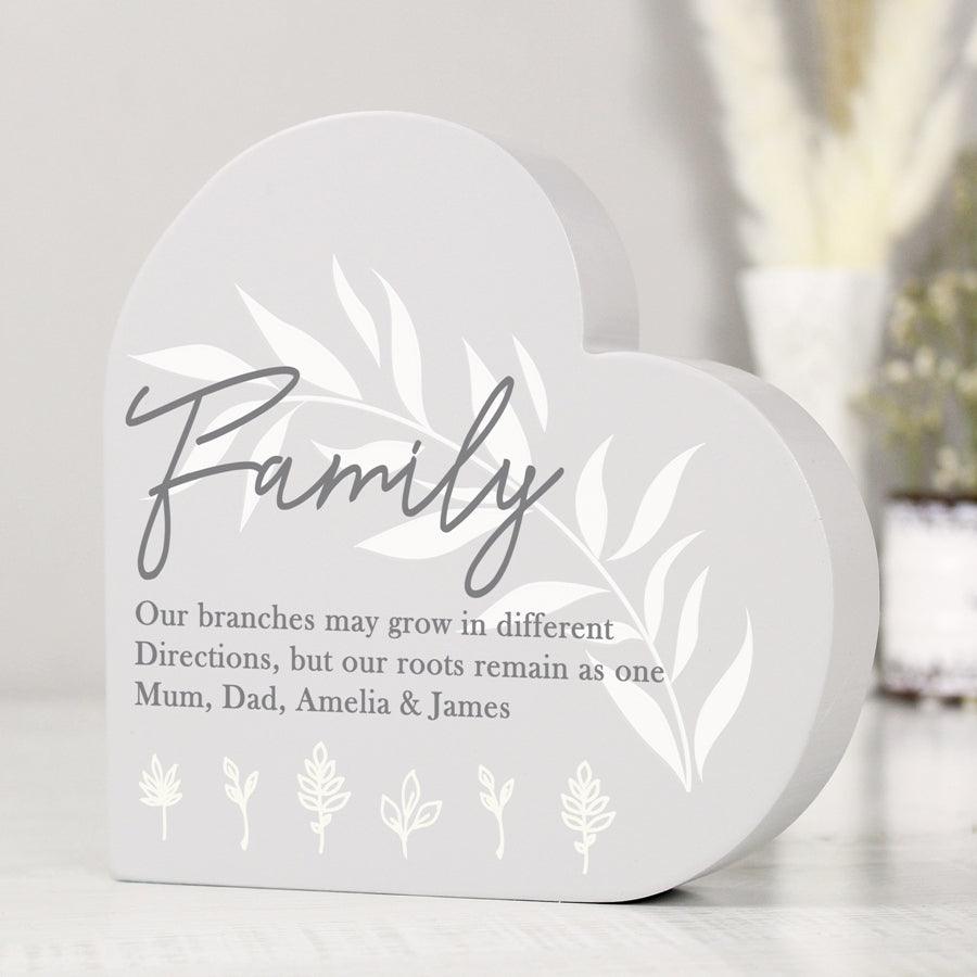 Personalised Leaf Heart Ornament -  Picture Perfect Interiors
