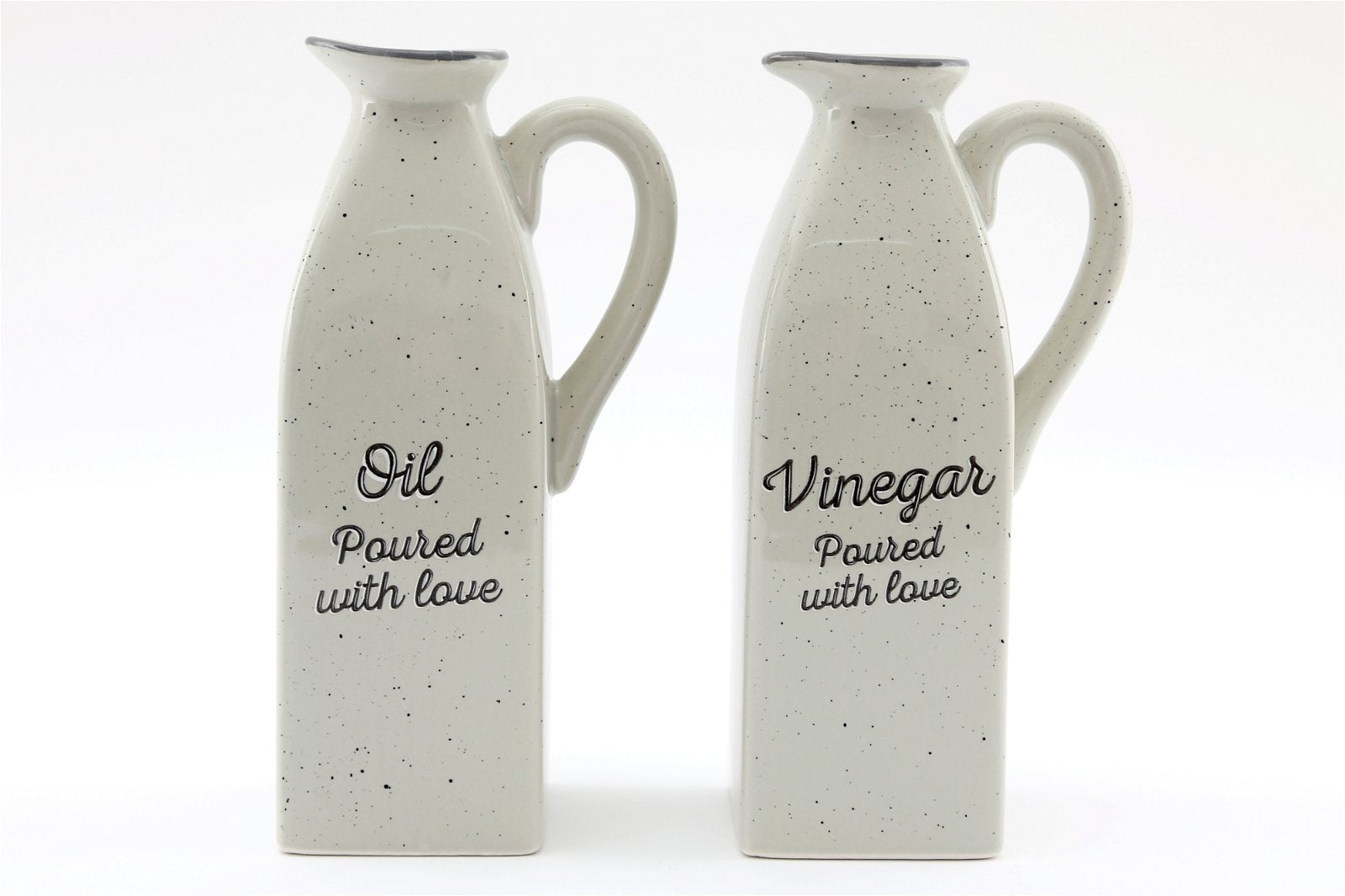 Antique Grey Oil & Vinegar Pourers